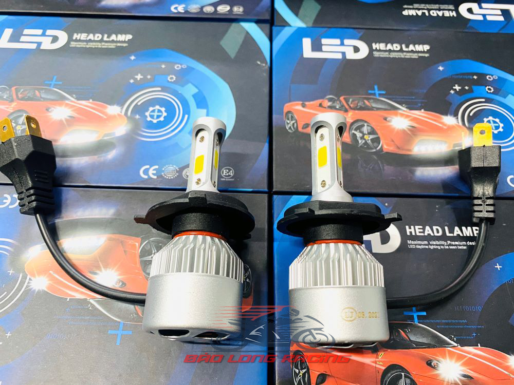 Cặp đèn Led X7 3 tim gắn xe máy Sirius,Exciter,Wave,Dream....Siêu Sáng