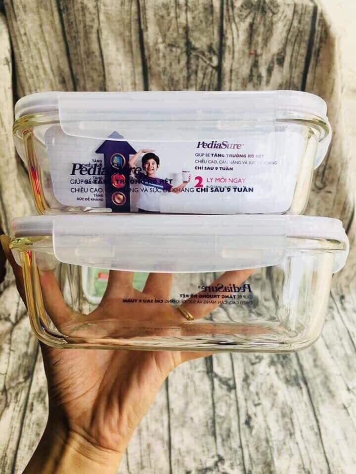 Set 2 hộp thuỷ tinh chịu nhiệt Lock&Lock 630ml