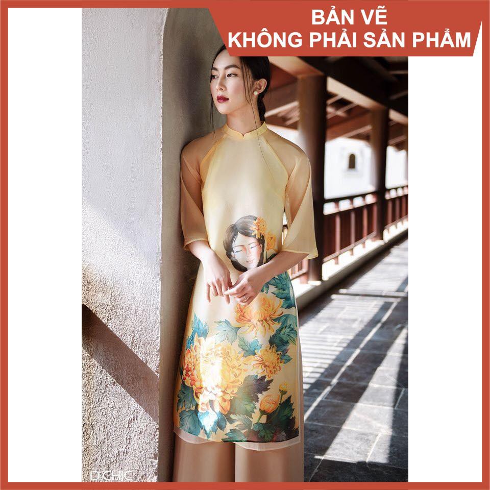Rập giấy may áo dài tay loe ad05 -