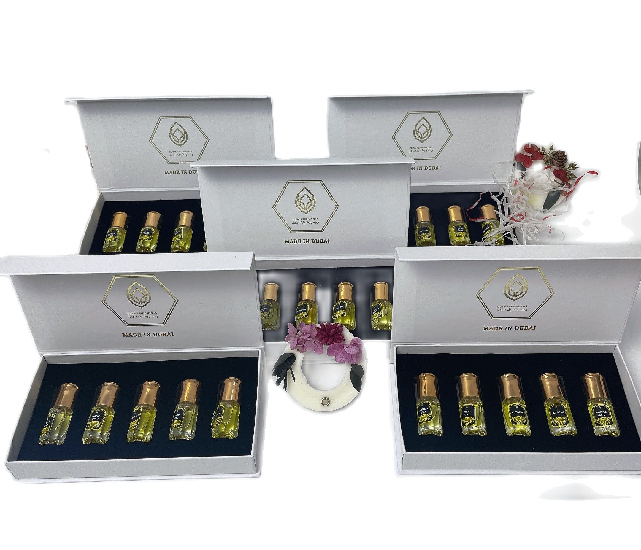 Set 5 lọ tinh dầu nước hoa dubai mini dạng lăn siêu thơm
