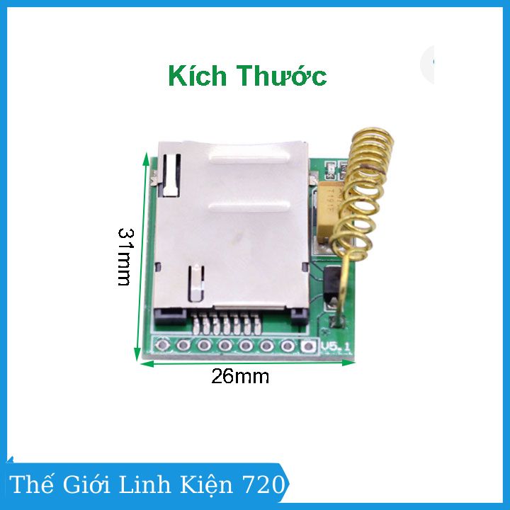 Module sim 900A mini tích hợp khe sim