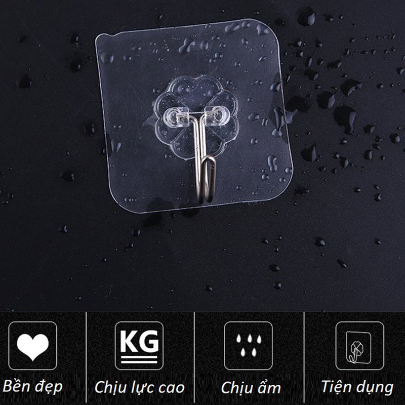 Móc dán tường chịu lực - Bộ 10 cái