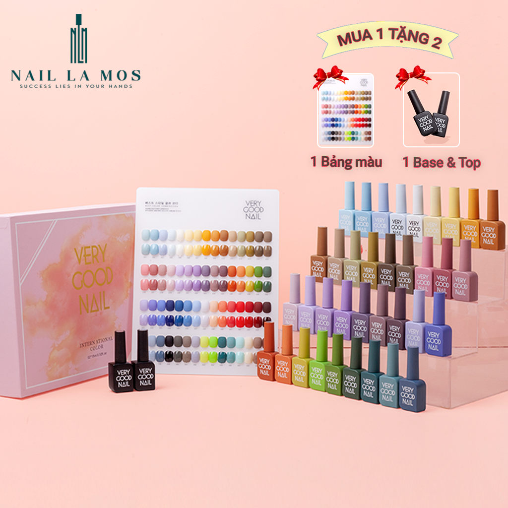 Set sơn gel Very Good Nail 60 màu - Bộ sơn gel tone màu Hàn Quốc
