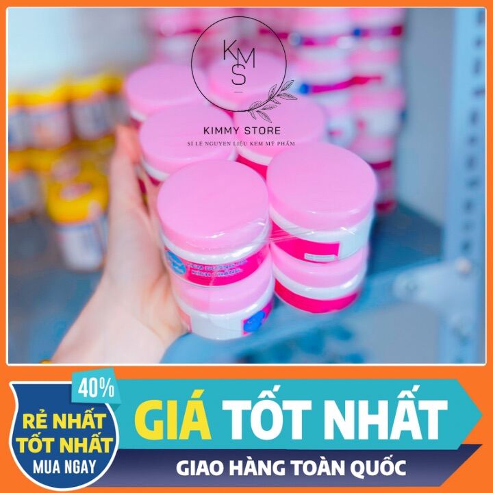 [HCM]kem Kích trắng nắp hồng