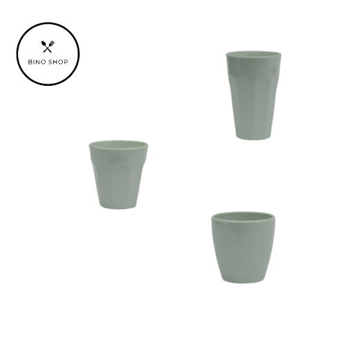 Ly Nhựa Melamine Vân Đá Cát Xanh