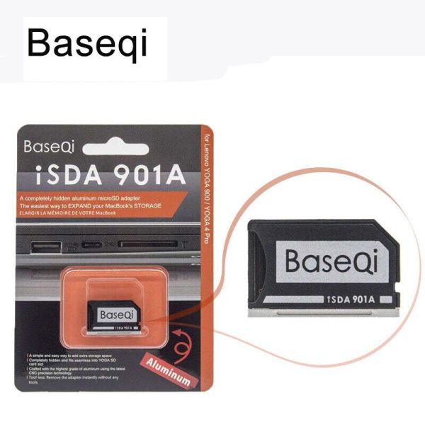 New BaseQi Aluminum MicroSD to SD Adapter 901A Memory Card Adaptador TF Flash Memory Card Reader for Lenovo Yoga 900 & 710 Drops