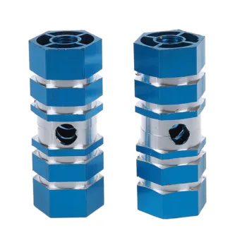 blue bmx pegs