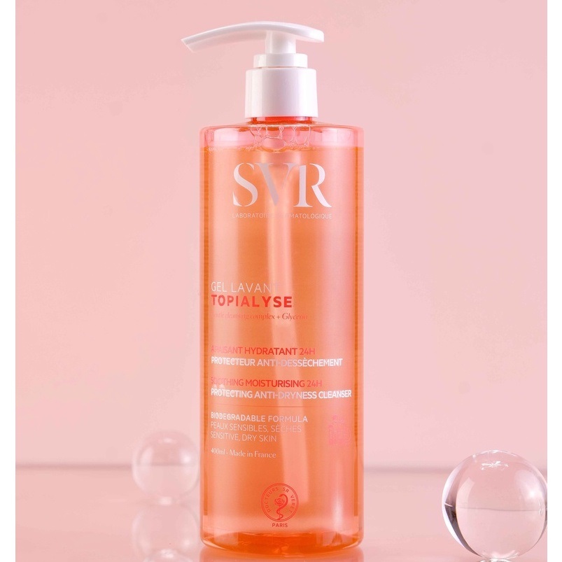 Sữa rửa mặt SVR Topialyse Gel Lavant cho da khô, nhạy cảm 400ml