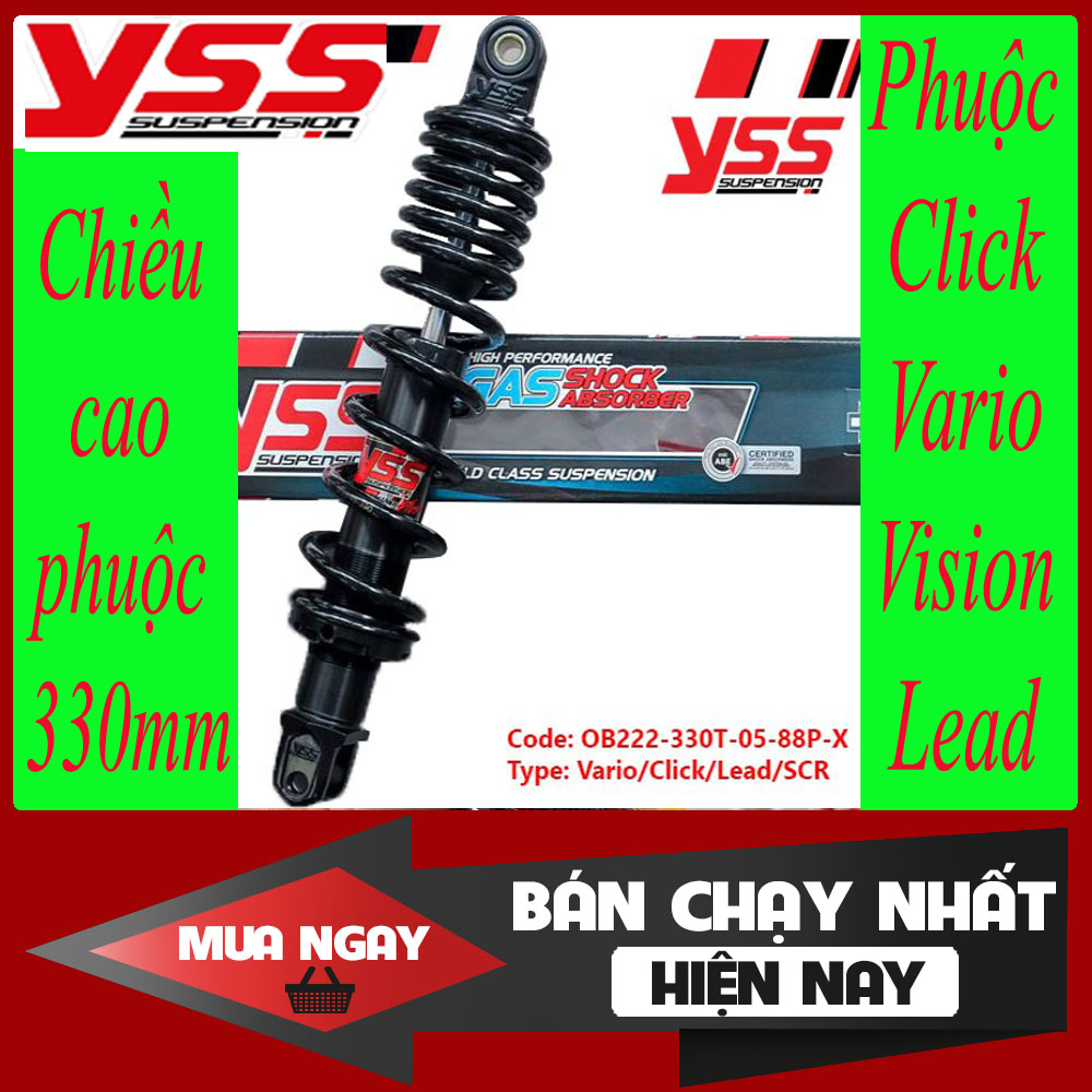 Phuộc yss hybrid click/vario/vision/lead/ scr 125/150