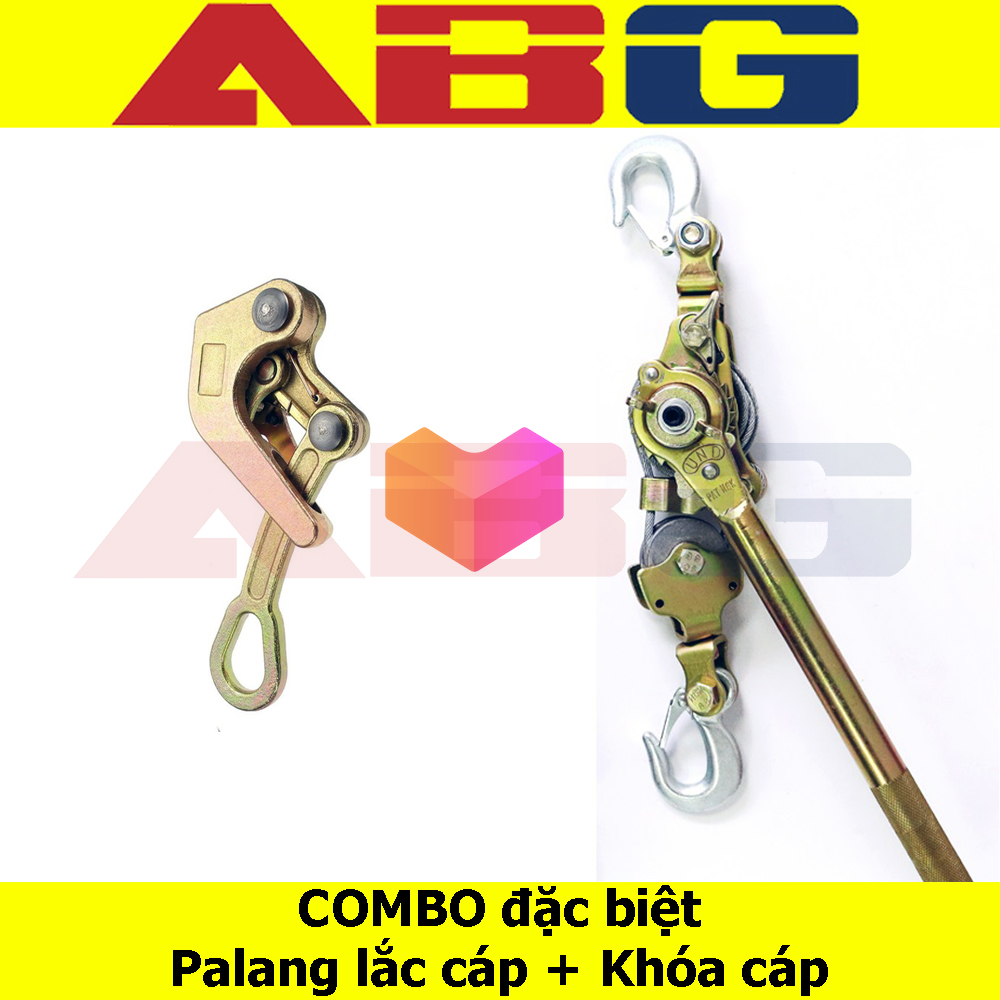 COMBO SIÊU TIẾT KIỆM - Combo Palang 1 tấn và khóa cáp 1 tấn