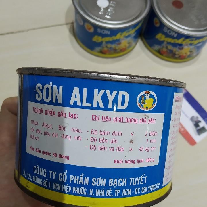 Sơn Bạch Tuyết ( sơn dầu chống gỉ đỏ- anlkyd) 400g