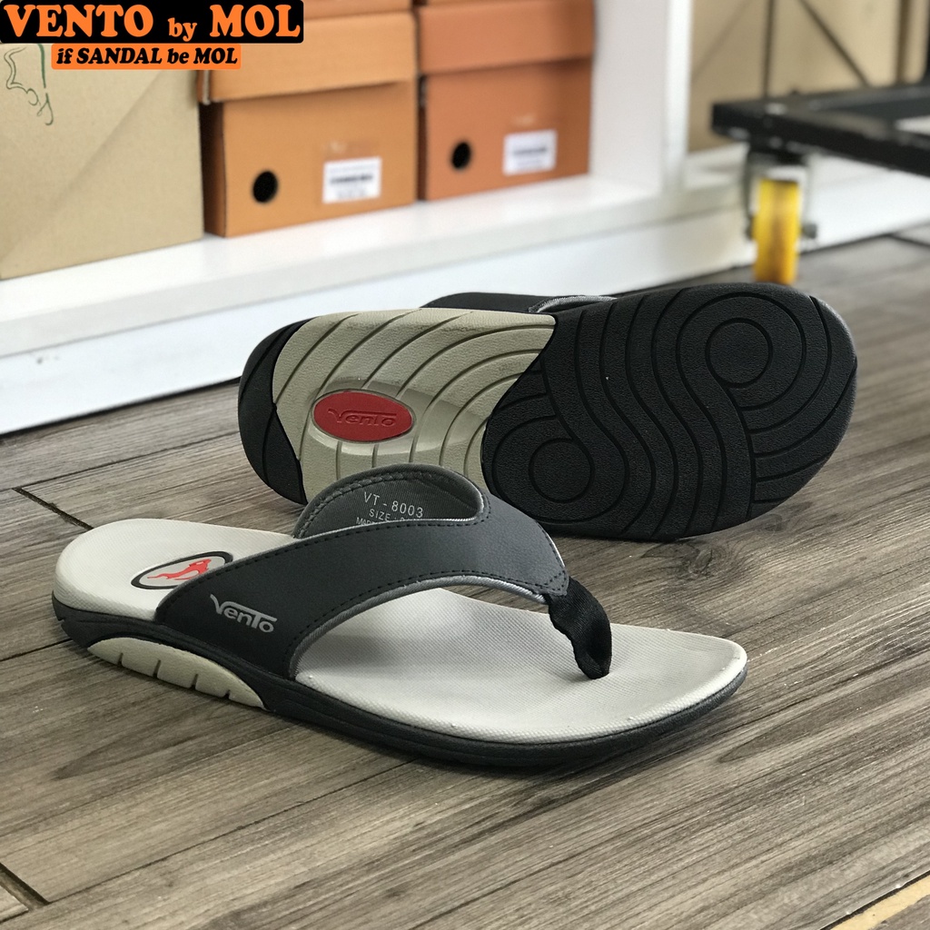 Dép nam quai kẹp Vento VT8003B màu đen