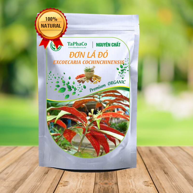 [Hàng Công Ty] Lá đơn đỏ khô 1kg -  Thảo Dược Tấn Phát - Hàng công ty chất lượng cao