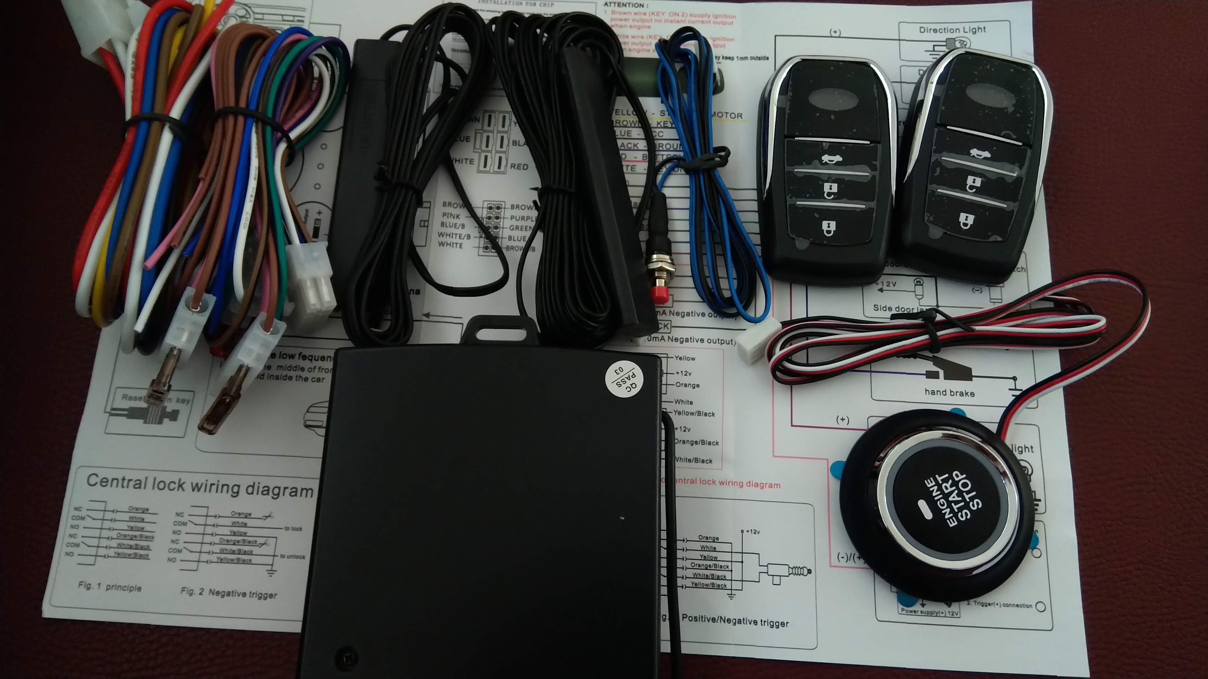 SmartKey khởi động ô tô xe hơi từ xa Start/Stop Engine 12v