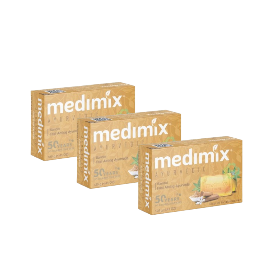 Set 3 Xà phòng Medimix Đàn Hương 125g