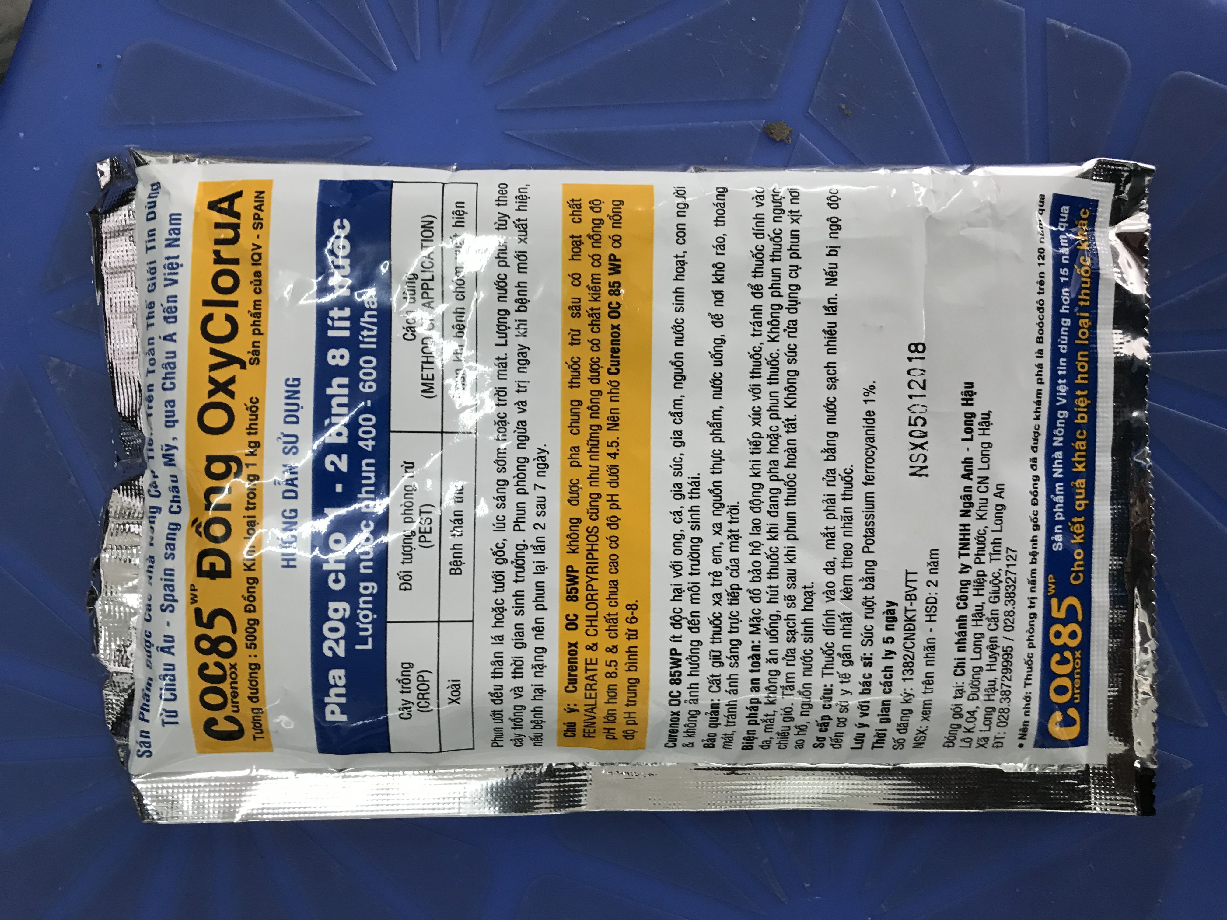 Bộ 5 gói Trừ bệnh mai vàng COC 85WP 20gram