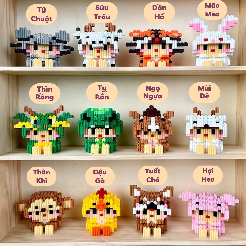 Bộ lego 12 con giáp
