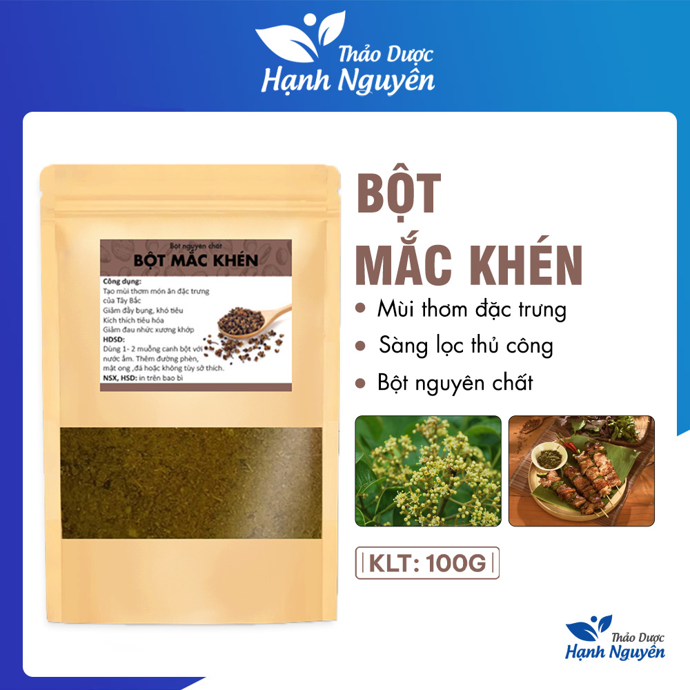 Bột mắc khén 100g, đã rang, xay, gia vị chẩm chéo, tẩm ướp thịt nướng thơm ngon, chuẩn vị Tây Bắc