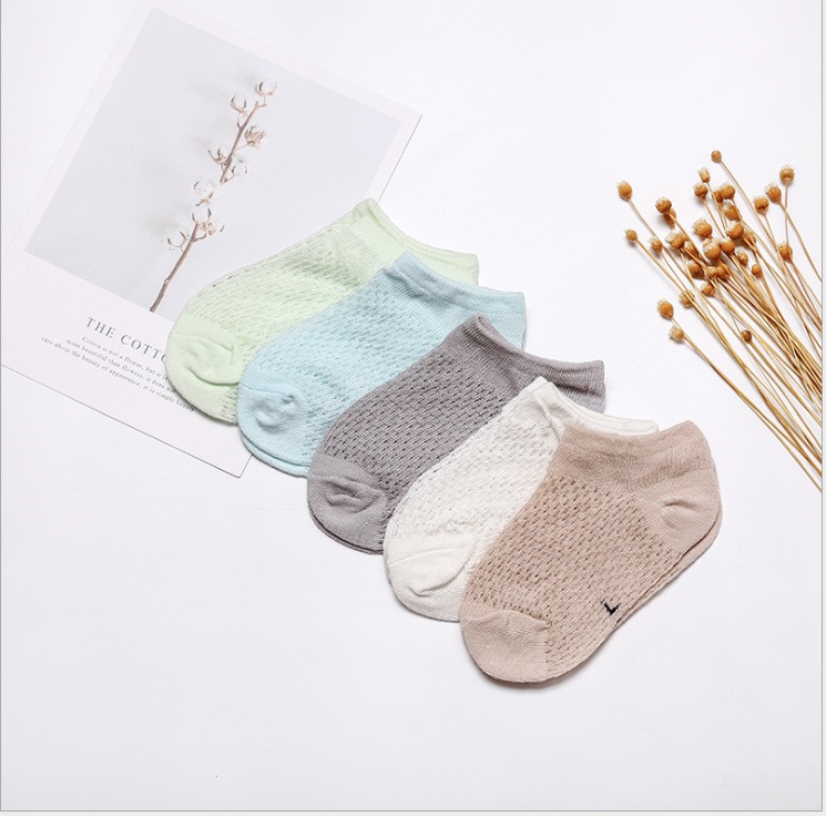 Sét 5 đôi tất lưới cổ ngắn cho bé trai