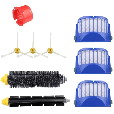 HEPA Filter Brush Replacement Kit 9Pcs for IRobot Roomba 600 610 620 630 650 660 680 Series Vacuum Cleaner Accessories