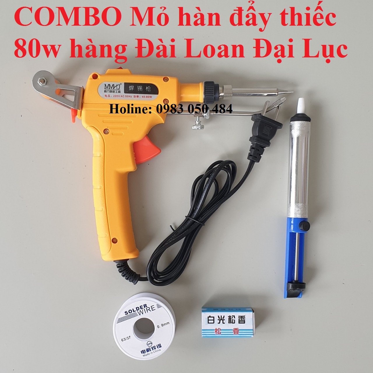 Bộ mỏ hàn tự động 80w, dụng cụ máy hàn vận hành bằng một tay điện tử gia dụng để sửa chữa thiết bị bảng mạch hàn