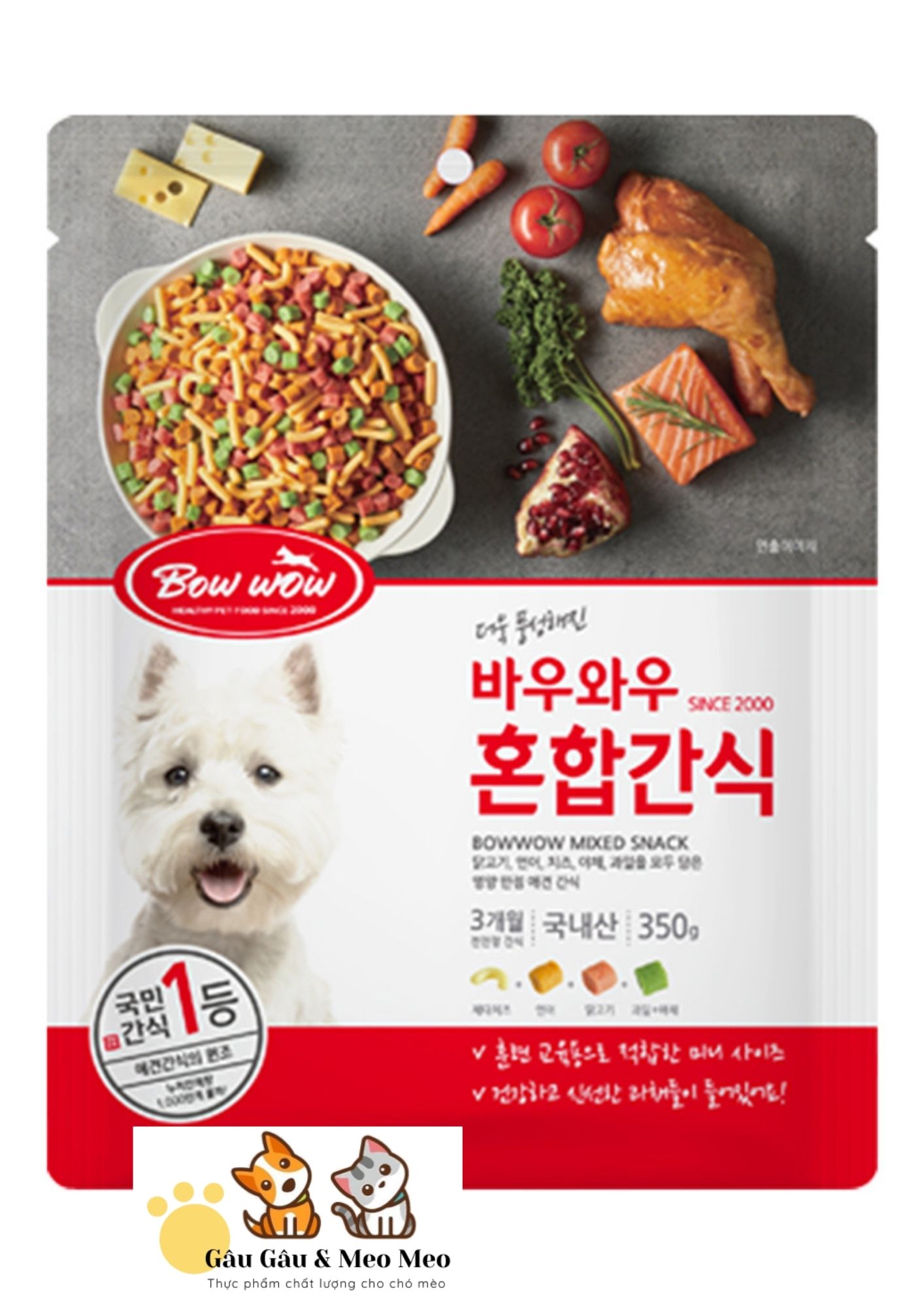 BOWWOW - SNACK HỖN HỢP CHO THÚ CƯNG