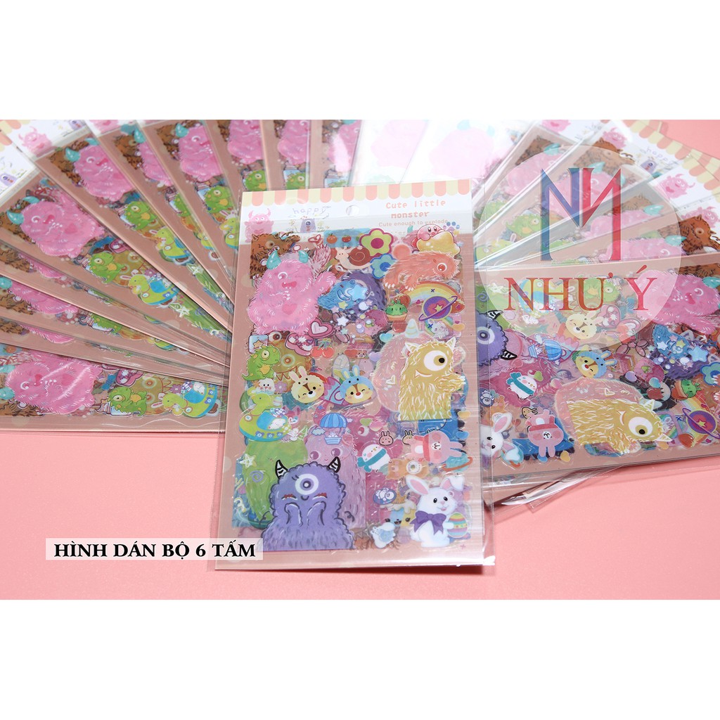 Sticker HÌNH DÁN BỘ 6 TẤM