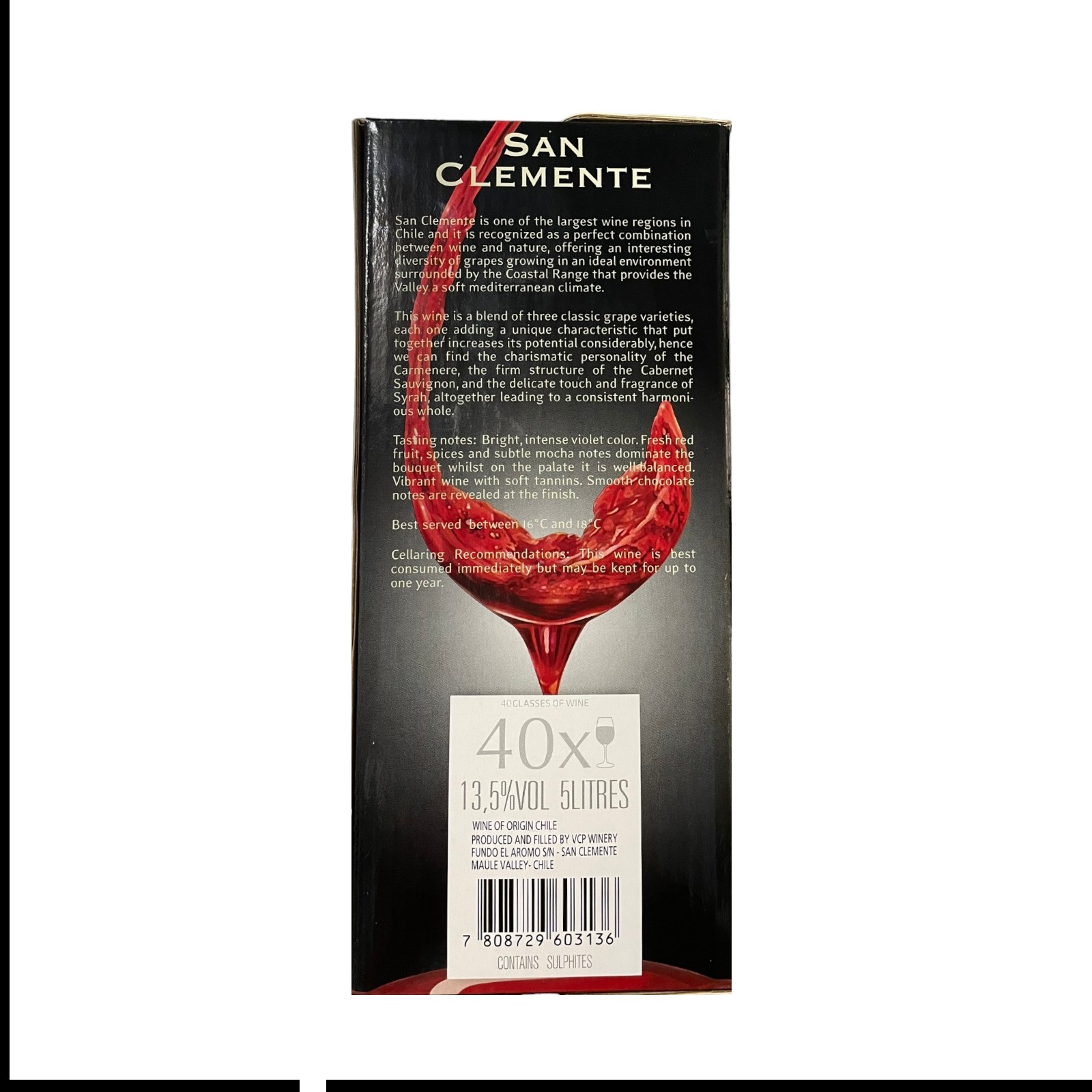 Vang Bịch Chile San Clemente 5L Nhập Khẩu