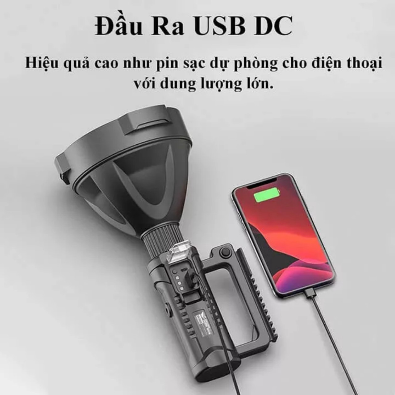Đèn pin cầm tay siêu sáng chiếu xa, den pin