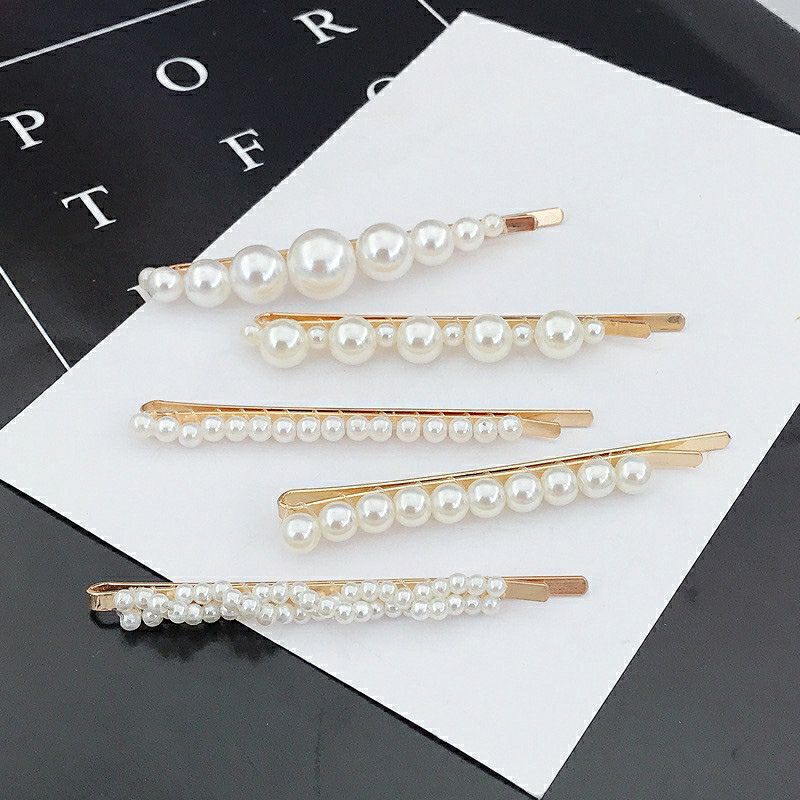 [HCM]Set 5 kẹp tóc mái đính ngọc