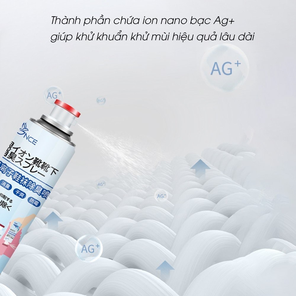 BÌNH XỊT GIÀY CHỐNG HÔI CHÂN NCE 260ML