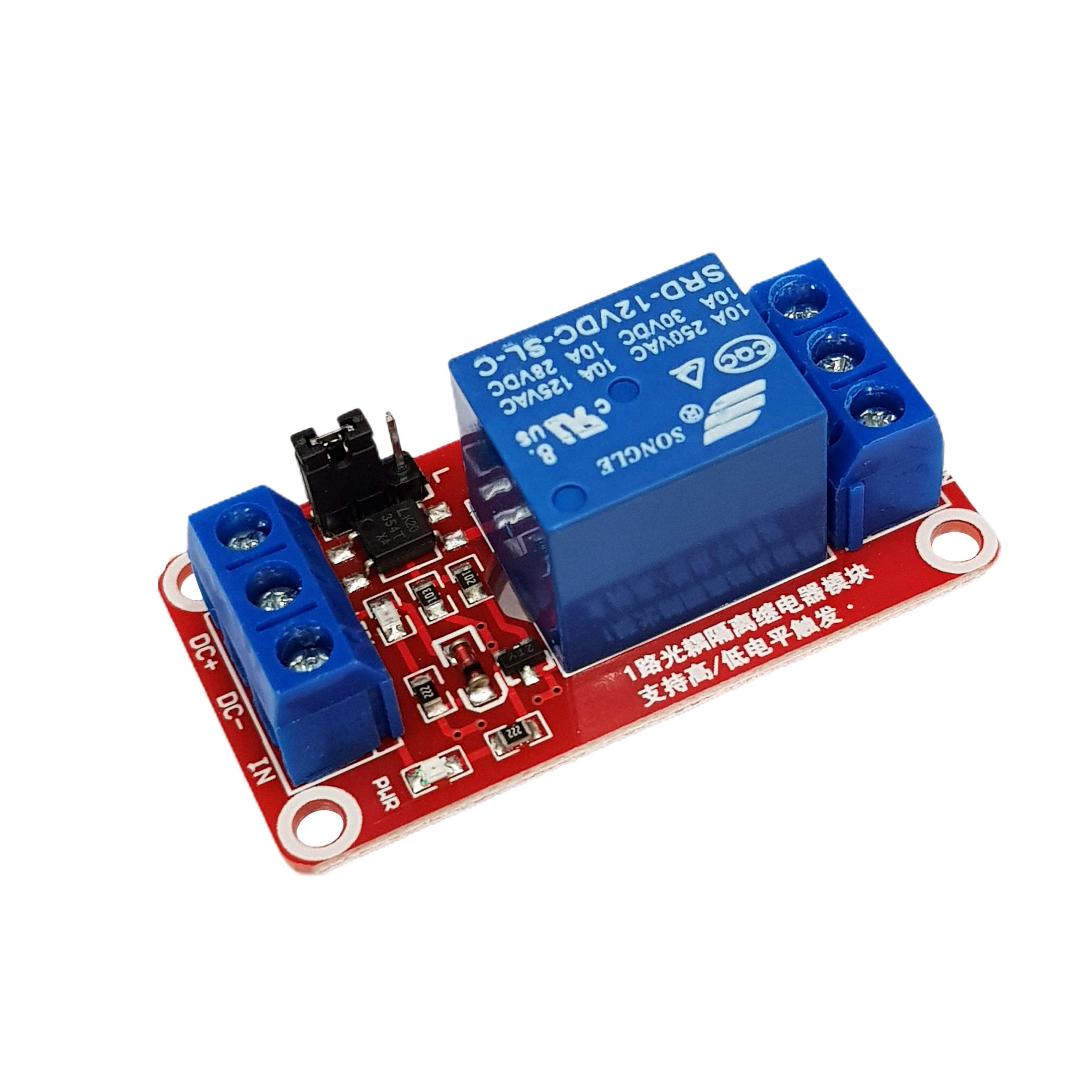 Module 1 Relay Với Opto Cách Ly Kích H/L (12VDC)