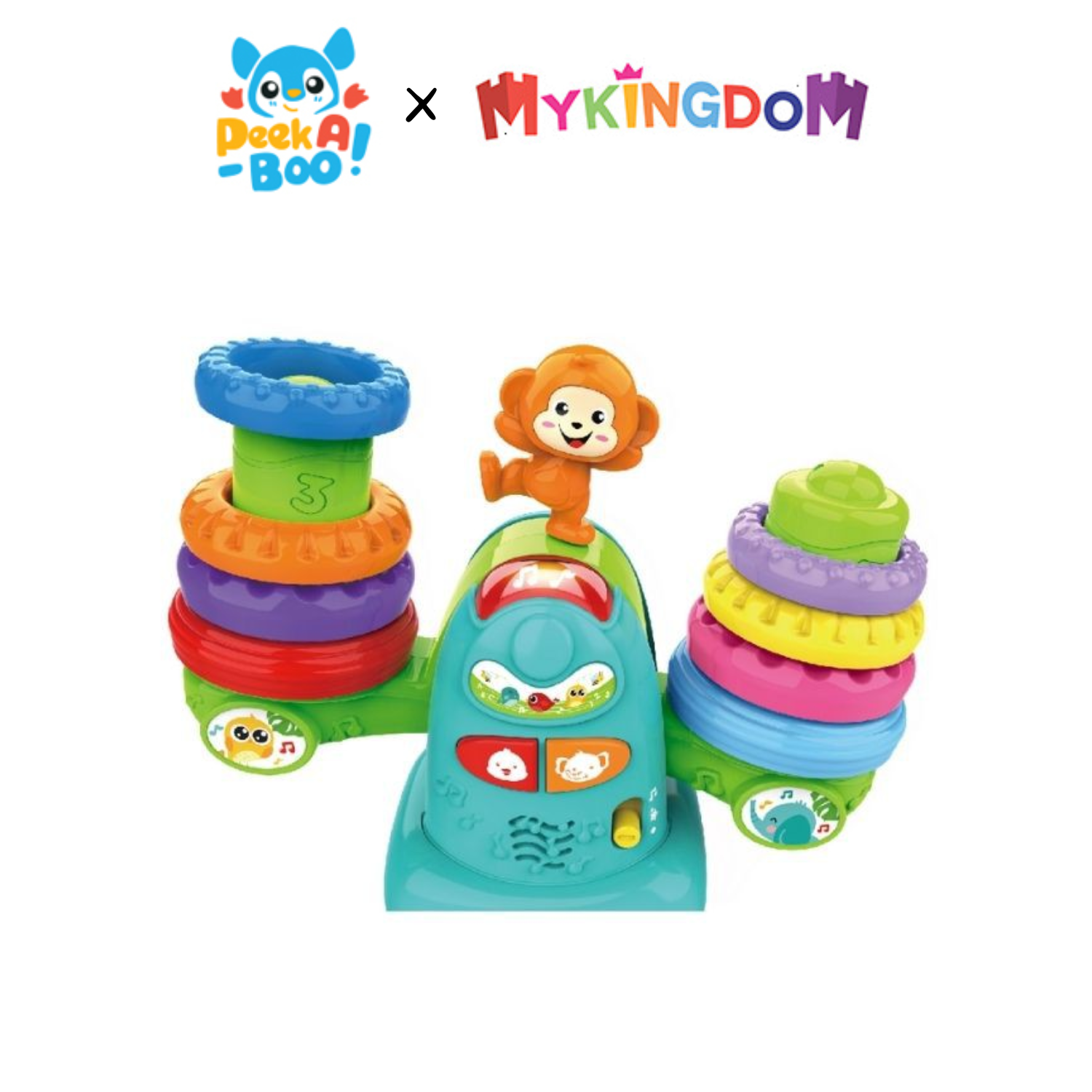 Đồ chơi giáo dục peek a boo bộ thăng bằng rừng xanh cho bé 9929