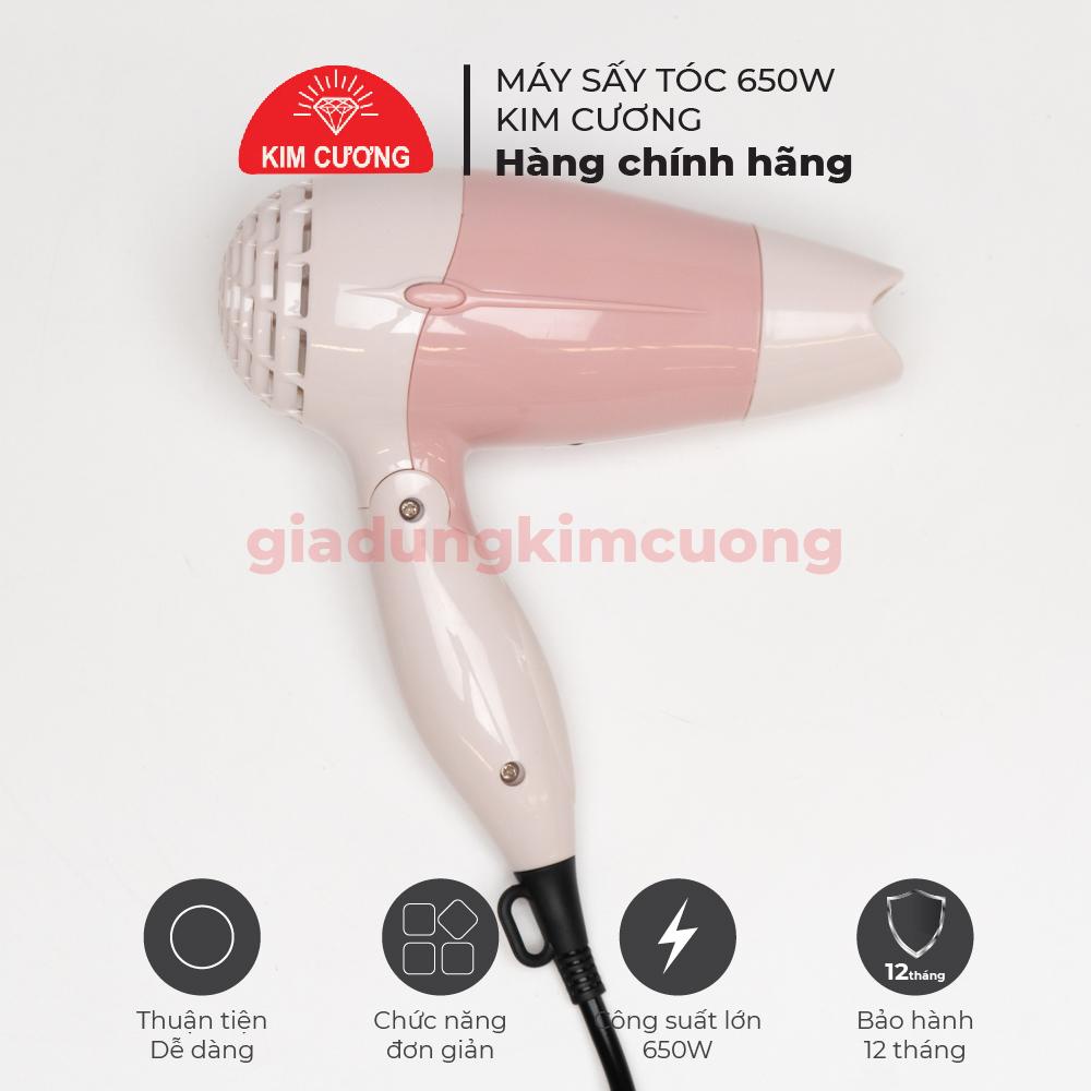 Máy Sấy Tóc Kim Cương 650W - Máy Sấy Tóc Mini [Bảo Hành Chính Hãng 1 Đổi 1]