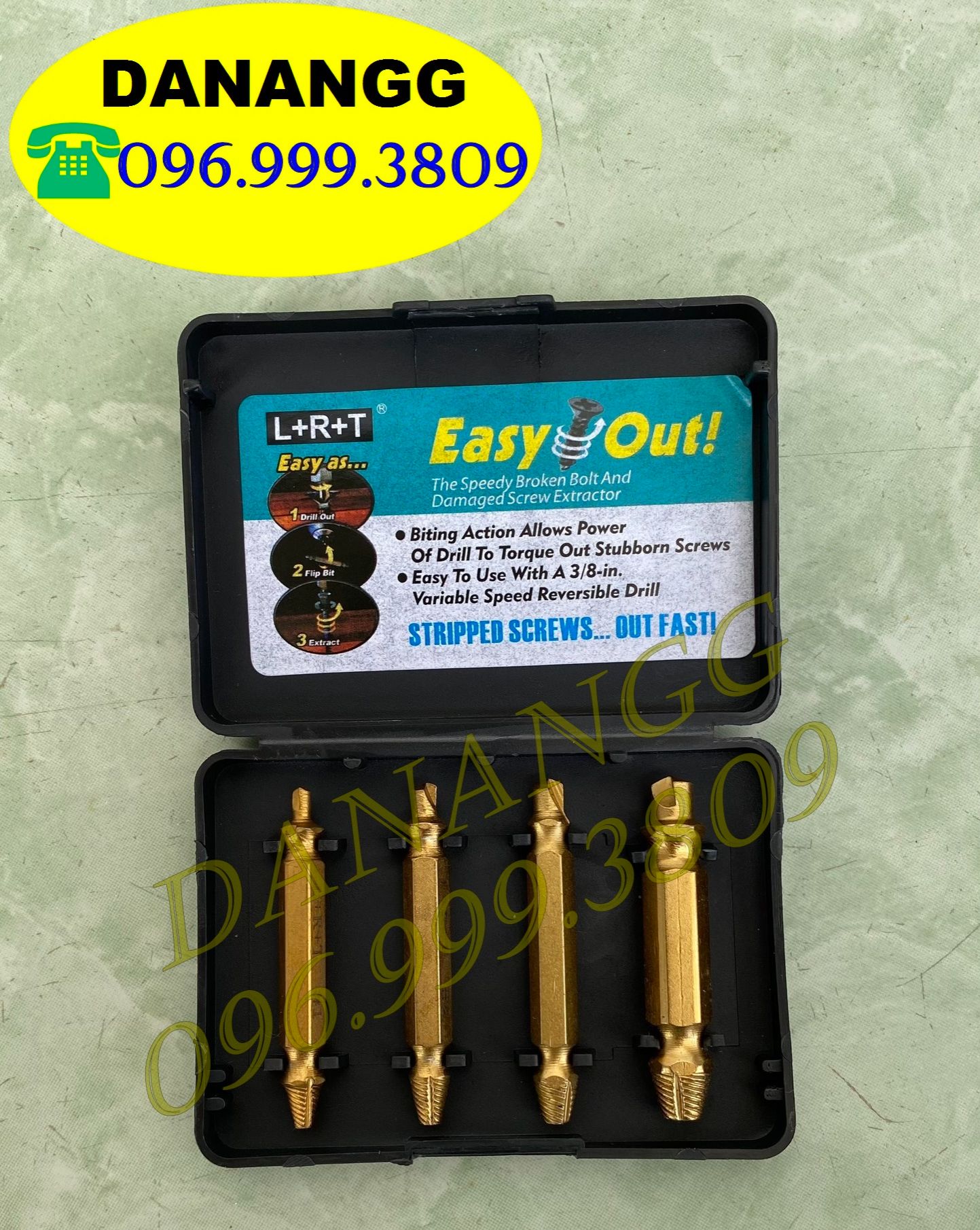 Bộ mũi lấy ốc vít gãy 4 mũi LS