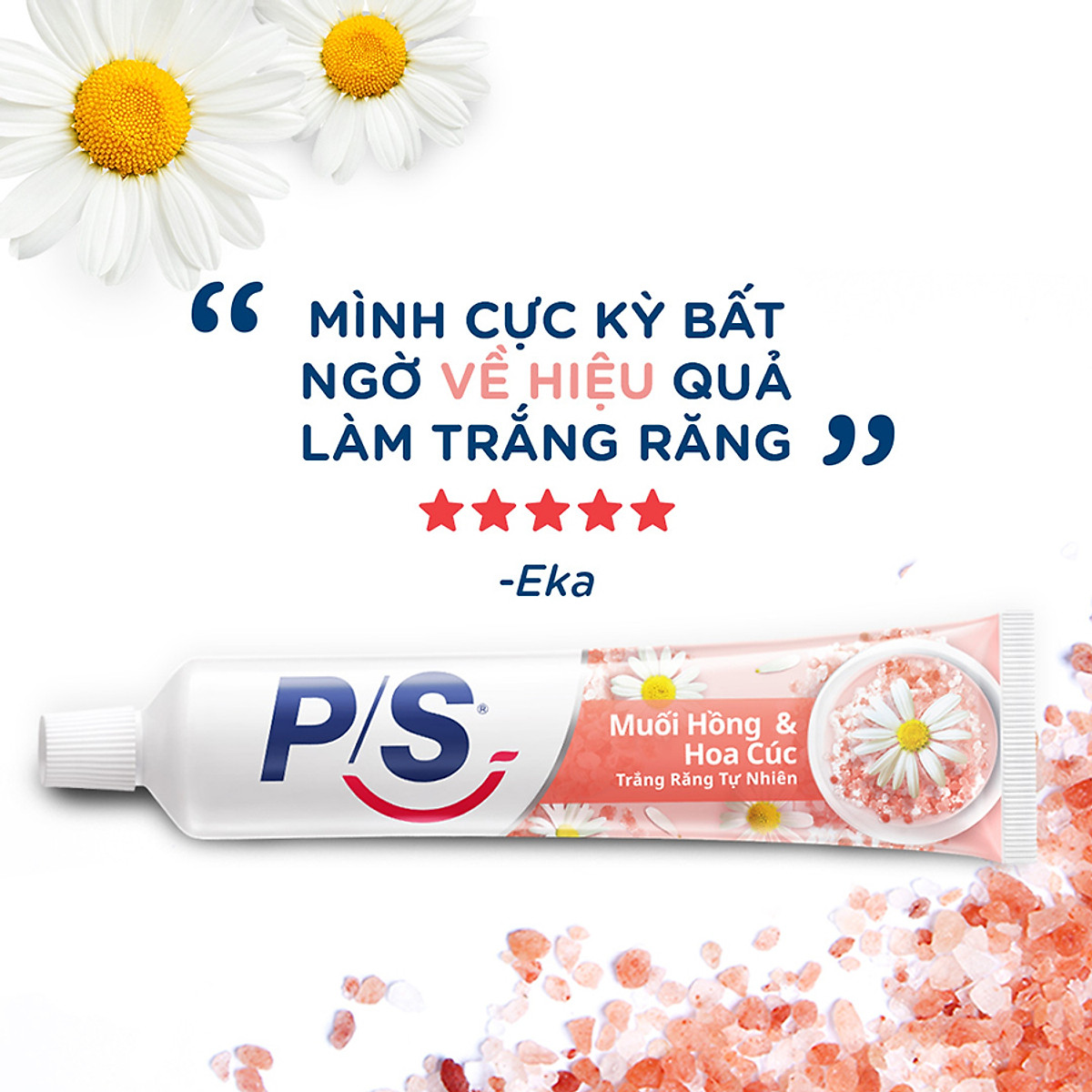 Kem đánh răng P/S Muối Hồng & Hoa Cúc 230g/hộp