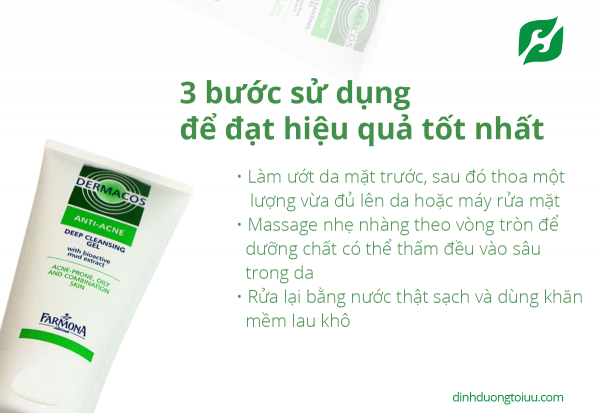 Gel rửa mặt Dermacos Anti-Acne Deep Cleansing 150ml