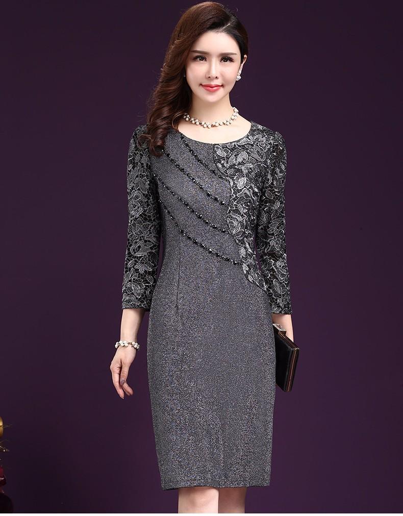 [HCM]Đầm Quý Bà phối ren sang Trọng - Hàng nhập - DON921