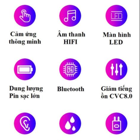 Tai nghe Bluetooth 5.3 TWS F9 cảm ứng phiên bản mới cao cấp pro trả lời cuộc gọi, điều khiểm âm lượng