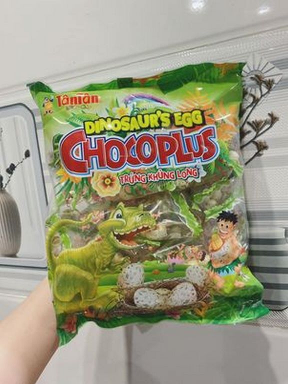 Kẹo trứng khủng long tân tân - tuổi thơ gói lớn