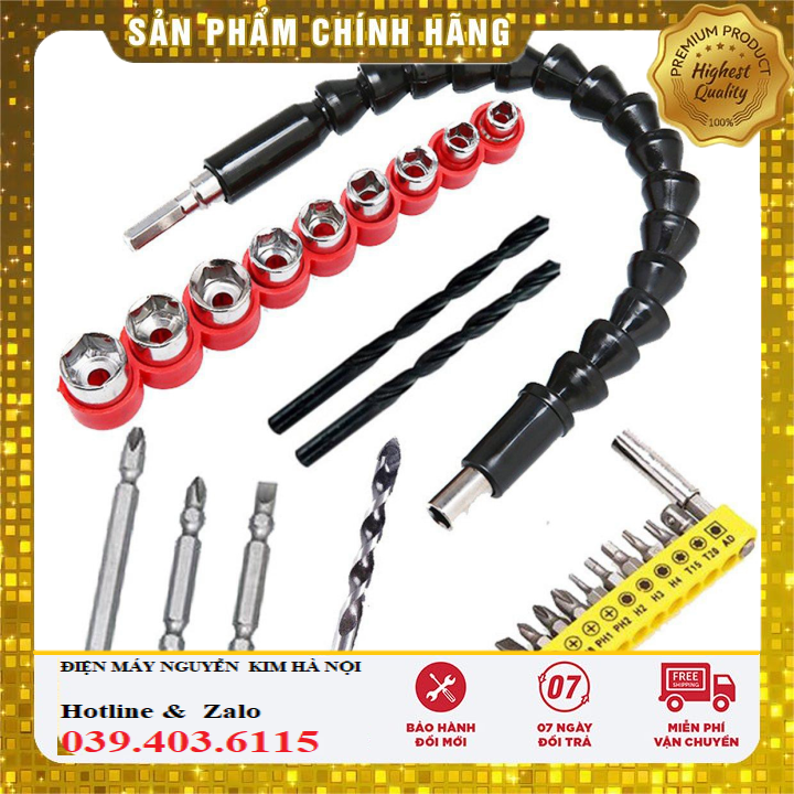 Bộ 29 phụ kiện mũi khoan bắn vít mở ốc