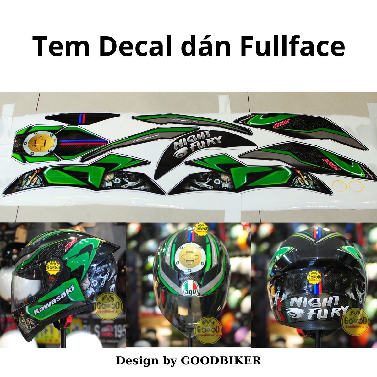 BMW full face decal sticker