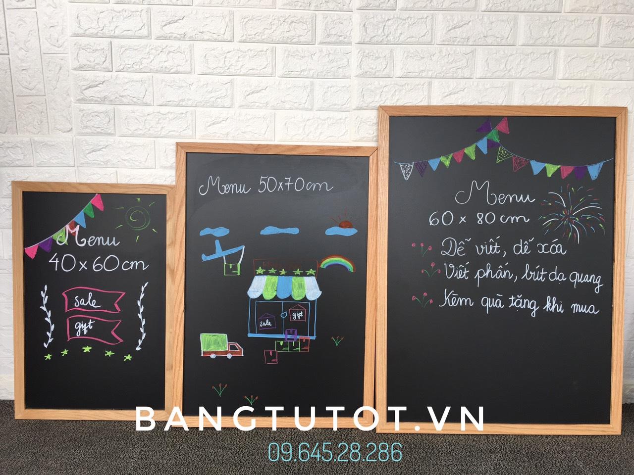 Bảng menu treo tường 40*60 cm