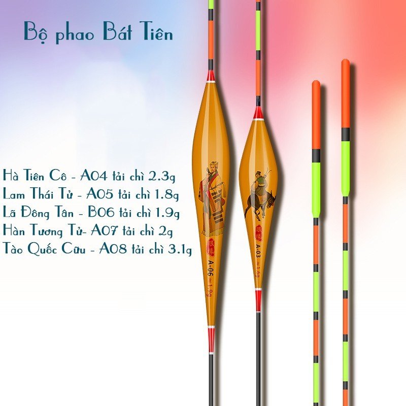 bộ combo 5 phao câu đài nano siêu nhẹ