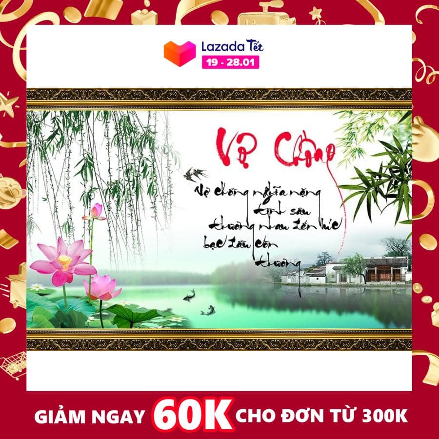 Tranh dán tường VTC Thư pháp Vợ Chồng Vo_Chong_01 chọn mẫu