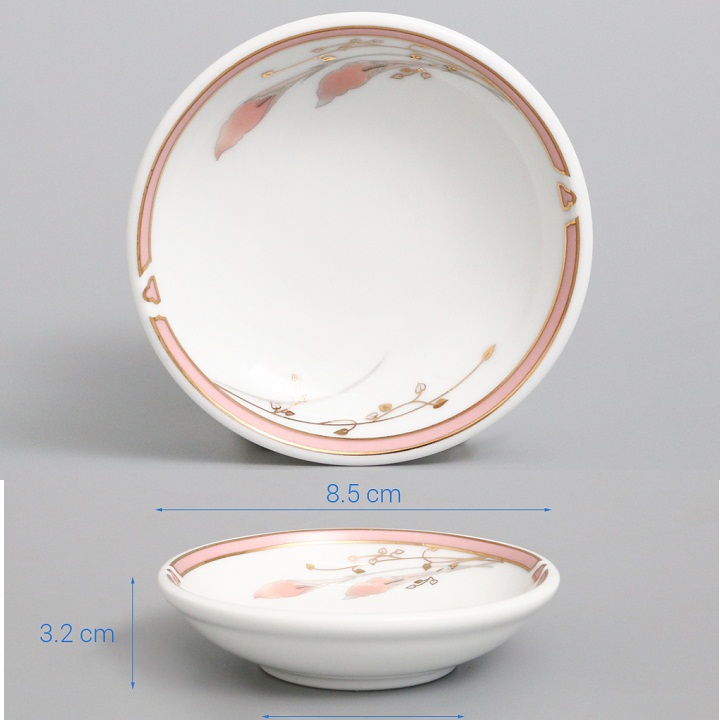 Đĩa chấm sứ 8.5 cm Chuankao hoa 1012 cao cấp