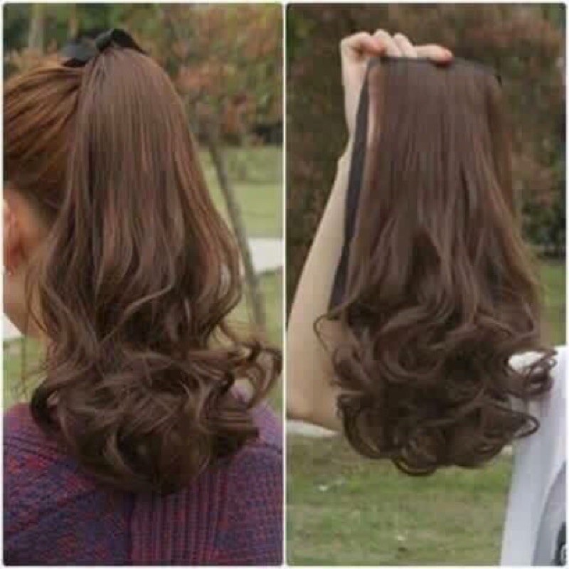 Tóc giả cột uốn xoăn