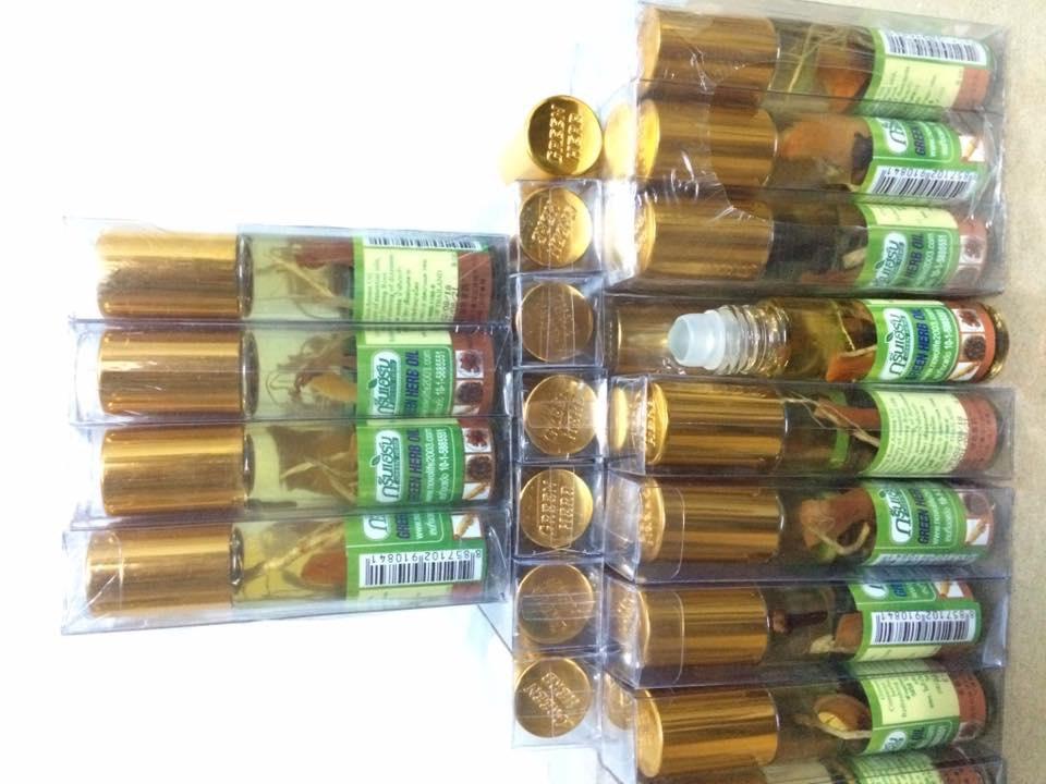 Combo 3 Chai Dầu Nhân Sâm Ginseng Green Herb Oil Thái Lan 8ml