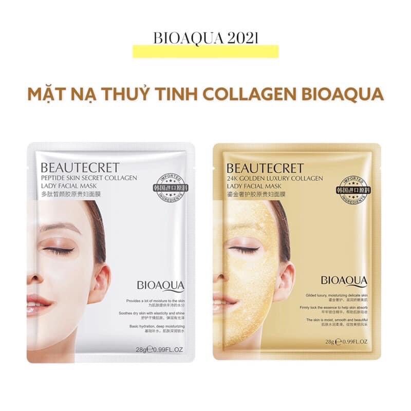 Mặt nạ thạch thủy tinh collgen trong suốt