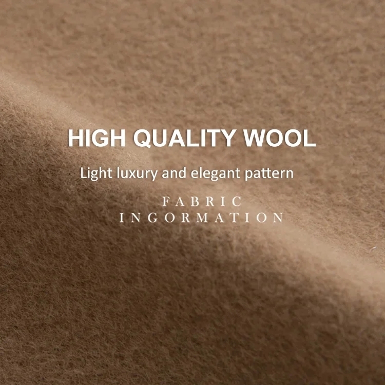 Women's High-end herringbone woolen coat